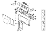 51466983121 - Vehicle Trim: Cover, Belt Reel, Left for BMW Image
