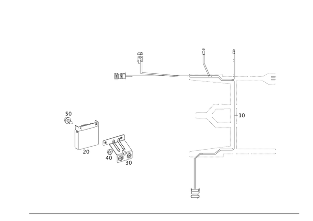 2205409206 - Electrical Equipment and Instruments: Wiring Harness for Mercedes-Benz Image image