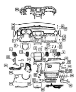 1GG64HL1AF - Interior Trim: Instrument Panel End Cap, Right for Mopar Image