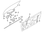61280CA006 - Body: Belt Molding for Subaru: BRZ Image