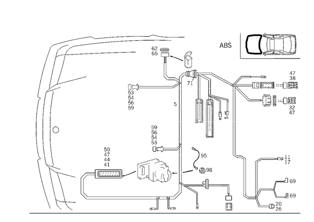 175450928 - Electrical Equipment and Instruments: Receptacle Housing for Mercedes-Benz: 300SL, C220, C230, C280, C43 AMG, E420 Image image
