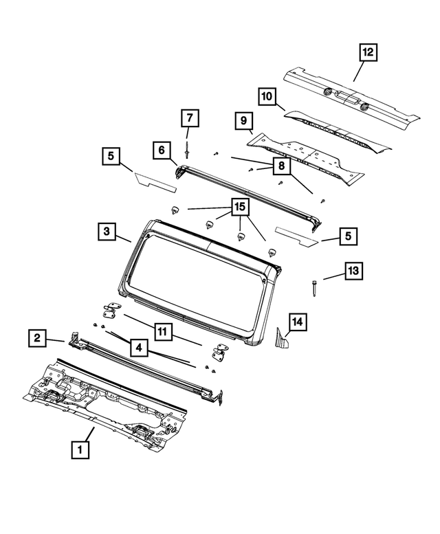 68666083AA - Body Sheet Metal Except Doors: Cowl Panel for Mopar Image