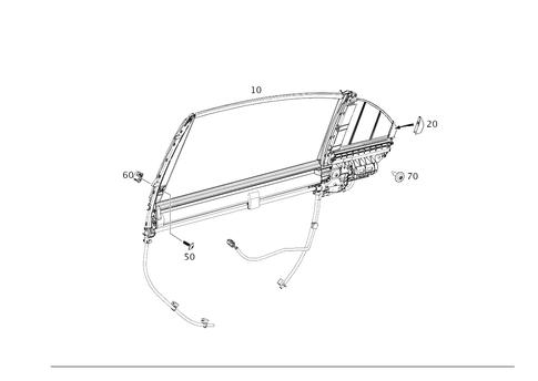 Roller Blind Slide Window for 2019 Mercedes-Benz S63 AMG #0