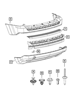 68235201AA - Frame, Bumper and Fascia: Rear Fascia Step Pad for Mopar Image
