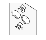 58302G3A60 - Brakes: Brake Pads Rear for Hyundai: Elantra GT Image