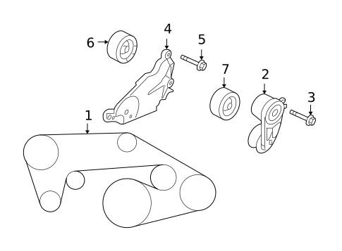 Belts & Pulleys for 2015 INFINITI QX70 #0