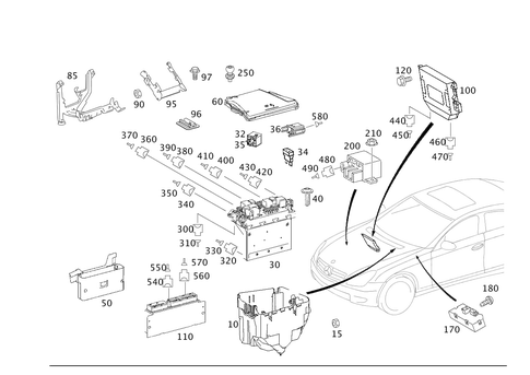 Apparatus Case and Control Units for 2007 Mercedes-Benz CLS550 #0