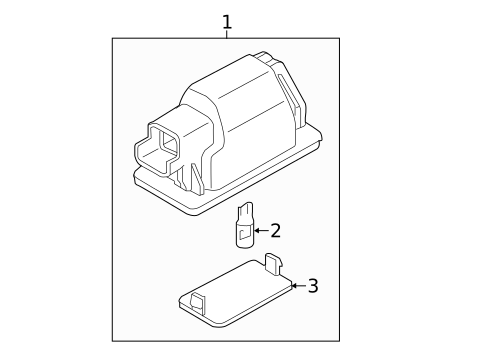 License Lamps for 2017 Chevrolet City Express #0