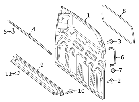 Partition Panel for 2021 Mercedes-Benz Metris #0