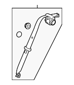 898202M5009P - Electrical: Belt &amp; Retractor for Hyundai: Genesis Coupe Image