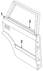 E3FZ5825596A - Body: Belt Weather-strip for Ford: Escort | Mercury: Lynx Image