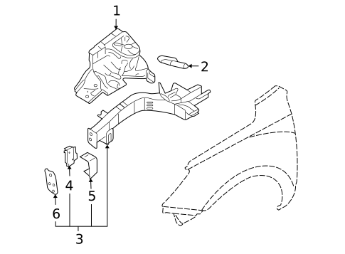 Inner Components for 2010 Hyundai Veracruz #0