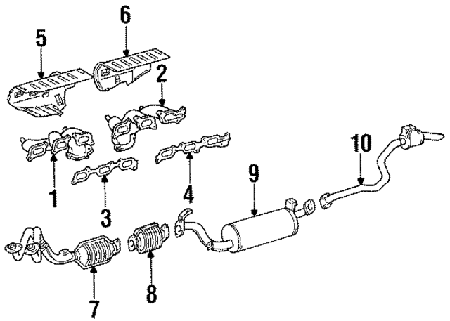1719866010 - : Exhaust Manifold Gasket for Lexus Image