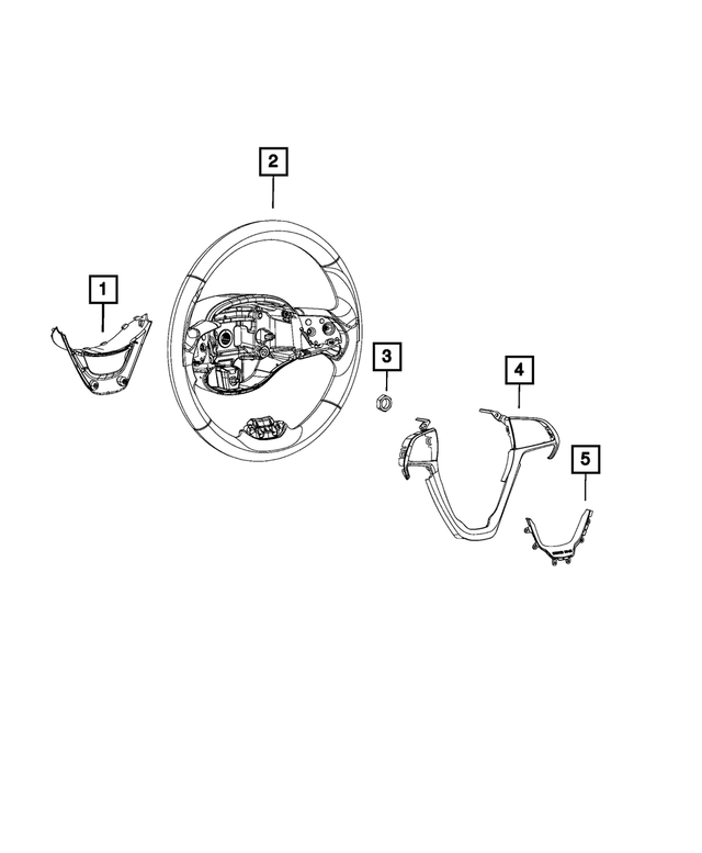 7EA46LA3AA - Steering: Steering Wheel for Mopar Image