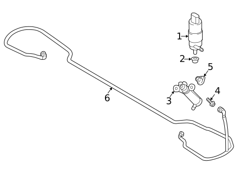 Washer Components for 2023 Audi S3 #0