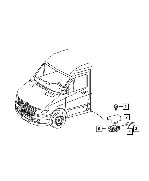 Keys, Modules and Engine Controllers for 2008 Dodge Sprinter 3500 #6