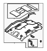 DB4F6803ZG75 - Body: Headliner for Mazda: CX-3 Image