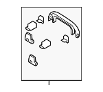 GAL169470C75 - Body: Grip Handle for Mazda: 2, 3, 6, CX-3, CX-5, CX-7, CX-9 Image