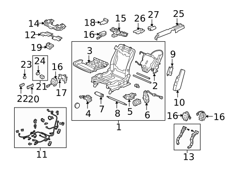 Tracks & Components for 2010 Acura RL #1