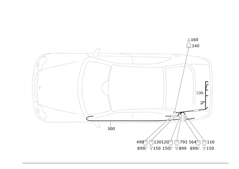 Piping Rear Lid for 2008 Mercedes-Benz CLK 63 AMG&reg; #0