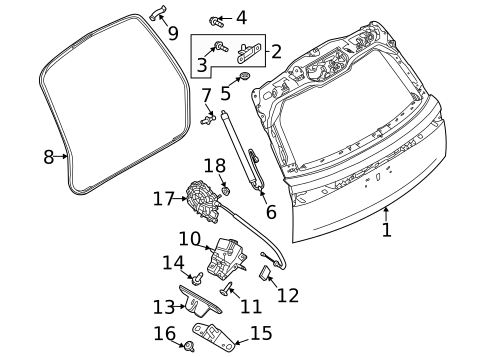 Lift Gate for 2022 Land Rover Range Rover #1