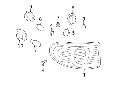 Tail Lamps for 2011 Toyota FJ Cruiser #0
