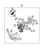 68210983AA - 1.4L Turbo; Engine: Oil Filter Housing Cap Kit for Fiat: 124 Spider, 500, 500L, 500X | Jeep: Renegade Image