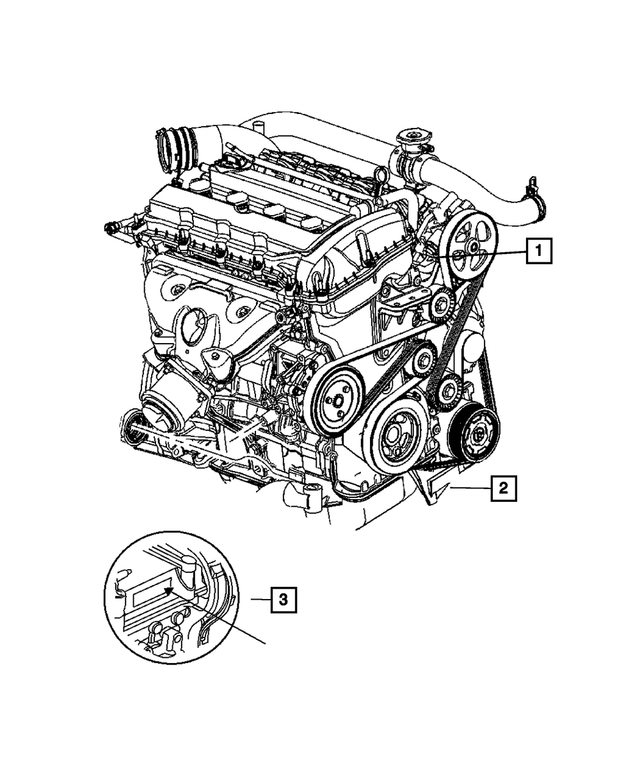 68369232AA - 2.4L Gas; Engine: Long Block Engine Kit for Mopar Image