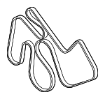 JA665 - Cooling System: Motorcraftâ„¢ Serpentine Belt for Ford Image
