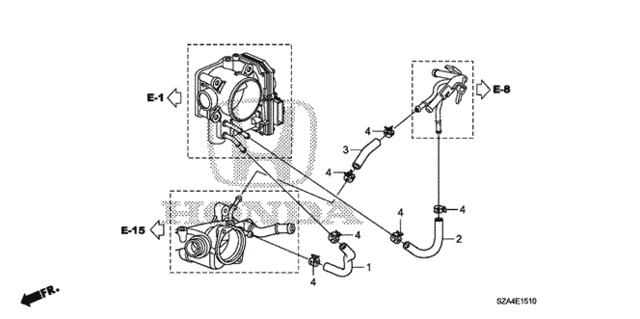 Water Hose for 2013 Honda Pilot #0