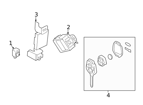 Keyless Entry Components for 2024 Subaru Ascent #1