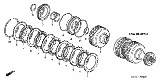 AT Clutch (Low) for 2005 Honda Element #0