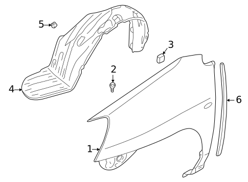 Fender & Components for 2005 Suzuki Aerio #0