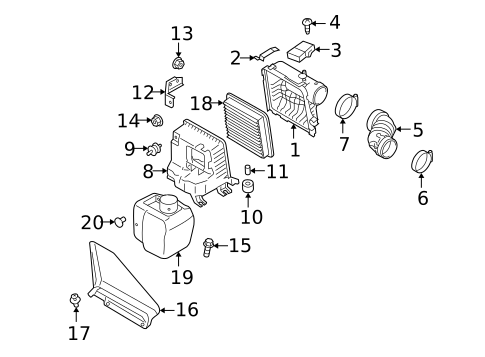 Air Intake for 2009 Subaru Legacy #1