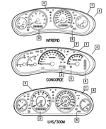 5026411AE - : Cluster for Chrysler: 300M Image