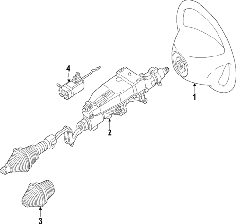 Steering Column for 2016 Mercedes-Benz SLK55 AMG #0