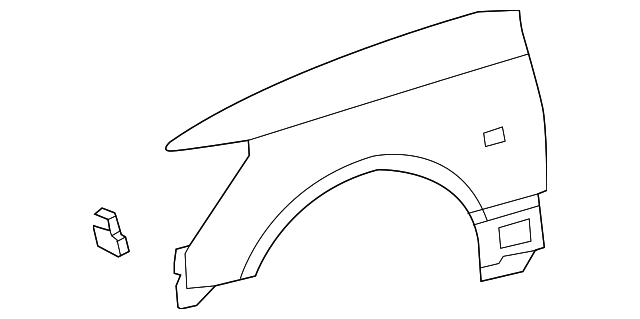 Evan-Fischer Front Passenger Side Fender Liner For Lexus LS430 2004-2006 - Direct Fit