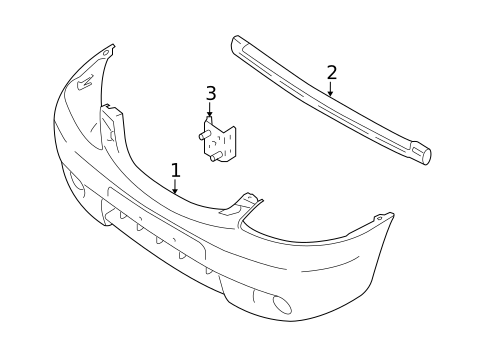 Bumper & Components - Front for 2005 Mazda Tribute #0