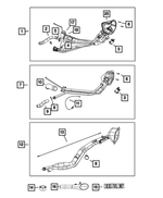 68090383AB - Fuel and Accelerator Pedal: Ground Strap for Mopar Image