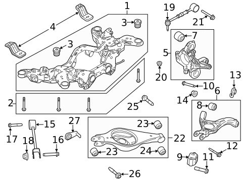 Rear Suspension for 2009 Lincoln MKS #2