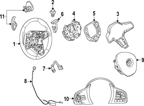 Steering Wheel & Trim for 2024 BMW X1 #0