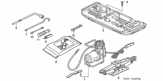 Tools - Jack for 2003 Acura NSX #0