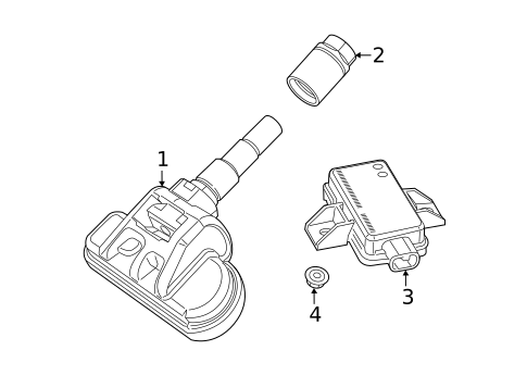 Tire Pressure Monitor Components for 2019 Ram ProMaster City #0
