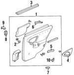22613405 - Body: Door Trim Panel for Oldsmobile: Cutlass Image