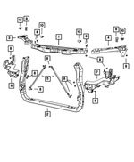 5156136AA - Cooling: Hood Bumper, Adjustable for Mopar Image image