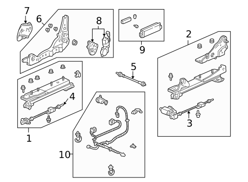 Tracks & Components for 1999 Acura RL #1