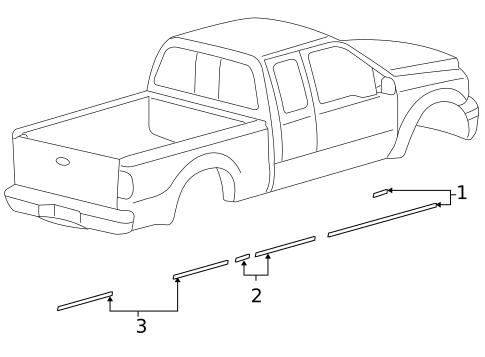 Stripe Tape for 2010 Ford F-250 Super Duty #0