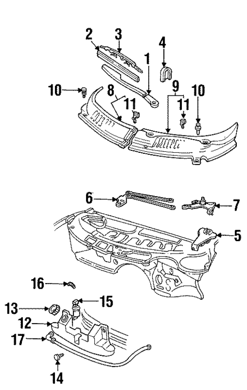 Wiper & Washer Components for 2002 Pontiac Firebird #0