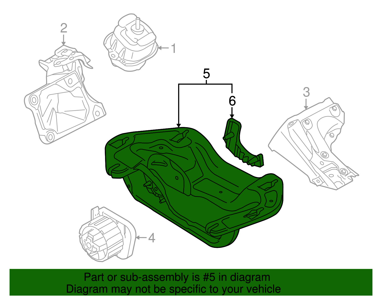Genuine BMW 22-32-6-854-187 | Trans Cross-Member | FREE