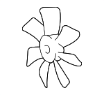 1636120080 - Cooling System: Fan Blade for Lexus: RX300 Image